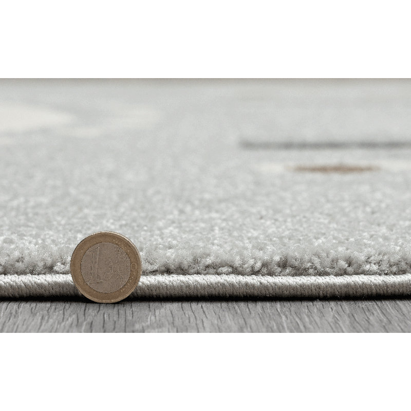Power Loom Grey Rug, Rectangle 120cm x 170cm