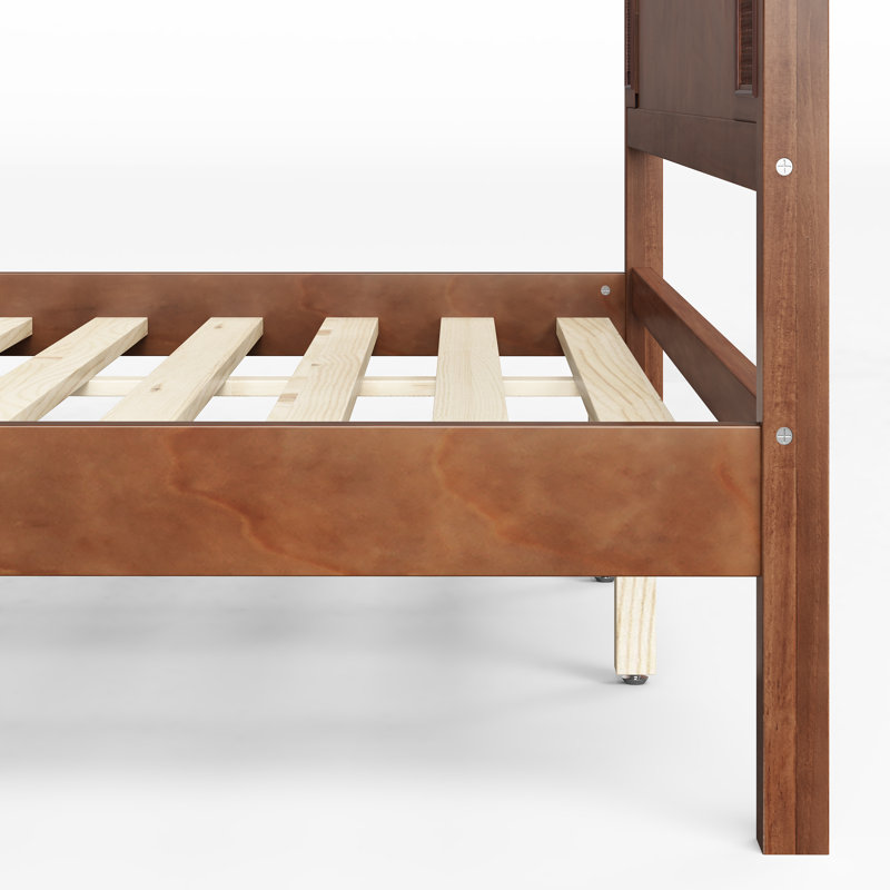 Bed, Très grand lit, Noyer