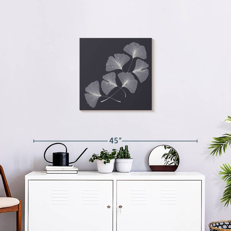 Harnek Ginkgo Biloba Leaves, 20" H x 20" W