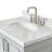31'' Single Bathroom Vanity with Carrara Marble Top-93359288