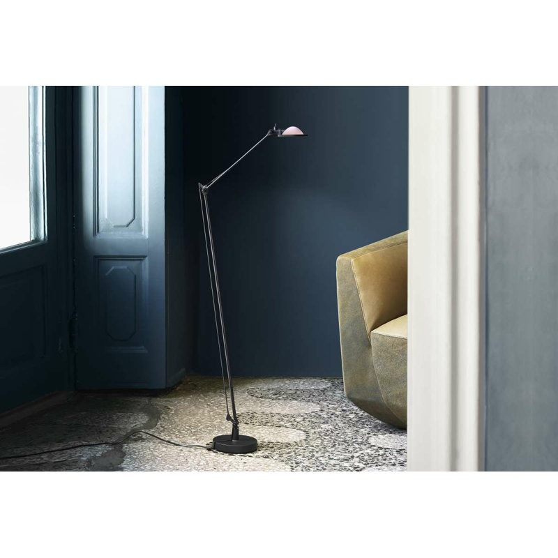 Berenice Floor Lamp, Silver, Brass
