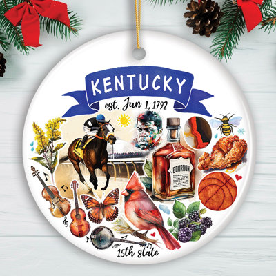 Ornement en forme de fête artistique du Kentucky