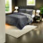 Ensembles de literie en microfibre confortables, vert marine, décor de chambre rustique