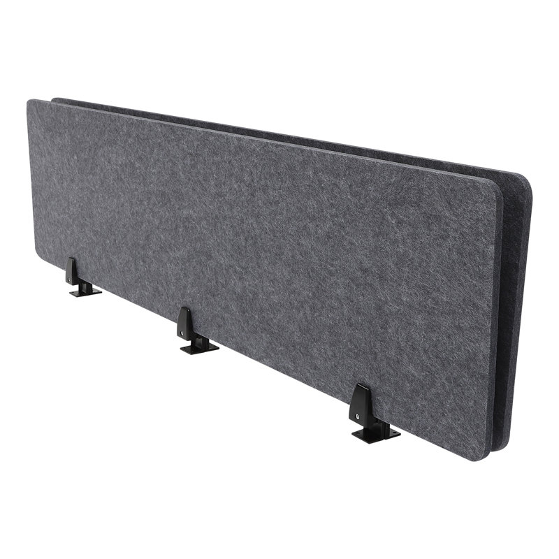 Cloison de bureau en polyester, Gris anthracite