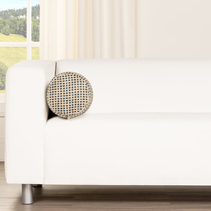 Coussin décoratif Protégé, Bleu, Traversin 21 po x 8 po, polyester