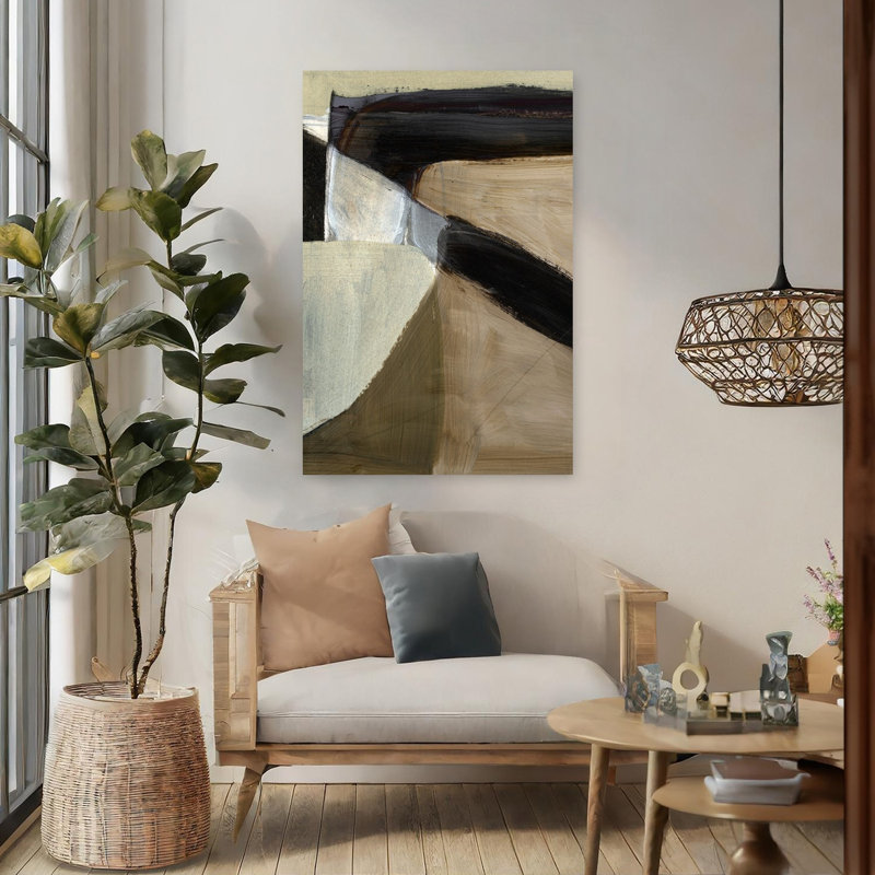 Art contemporain contemporain abstrait, H 48 po x l 32 po