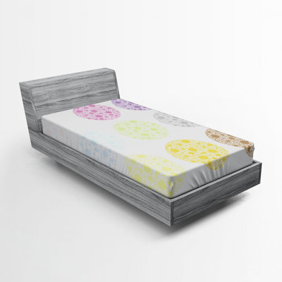 Microfiber Polka Dots Fitted Sheet