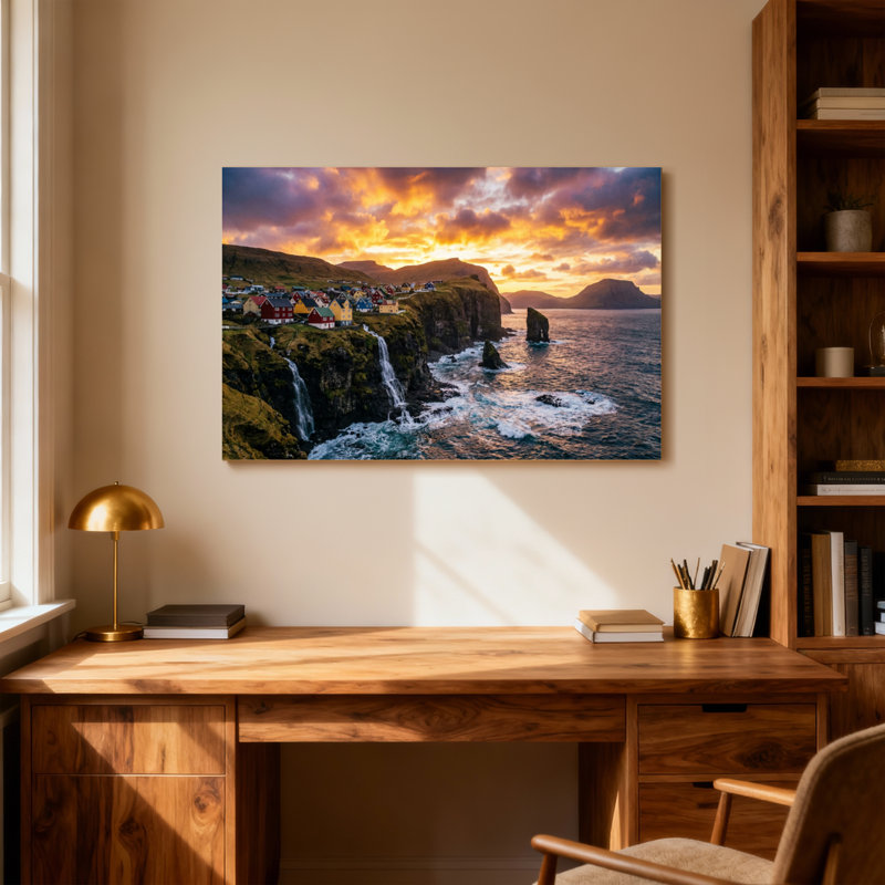 Paysage et nature Sunset Cliff Village, H 28 po x l 40 po