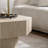 30.5'' Modern Octagon Drum Beige Travertine texture Wooden Coffee Table For Living Room&bedroom