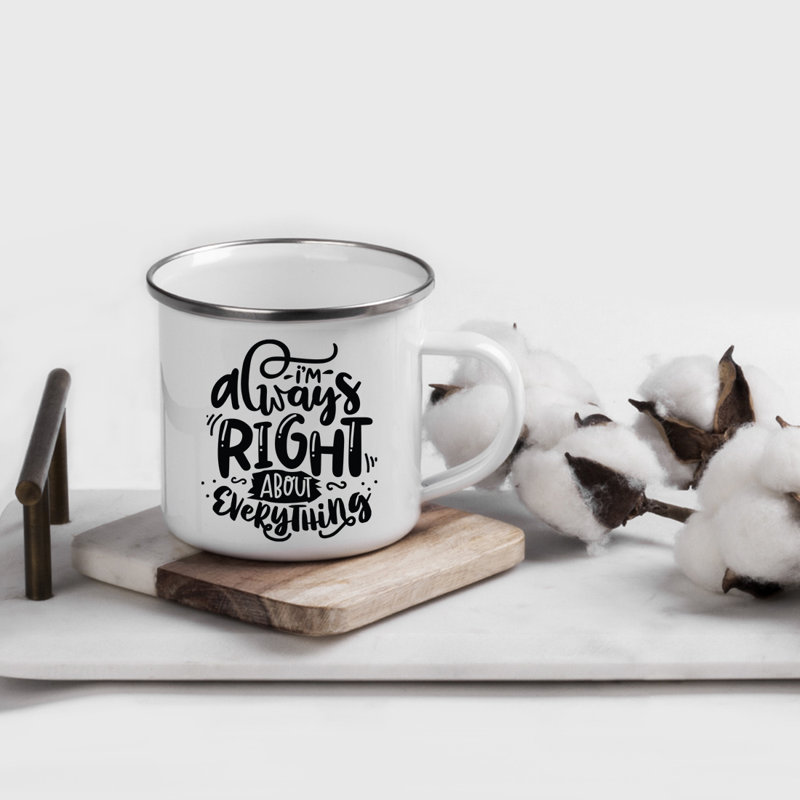 Tasse de camping «Funny Mom», Droite