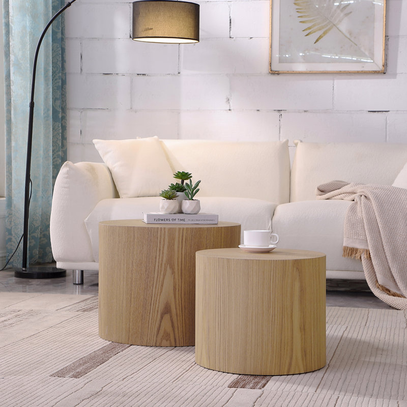 Ensemble de 2 tables gigognes en MDF