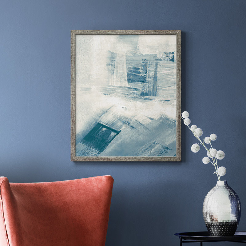 Toile encadrée de qualité supérieure Wind Blown II - prête à être suspendue, Argent patiné, H 24 po x l 20 po