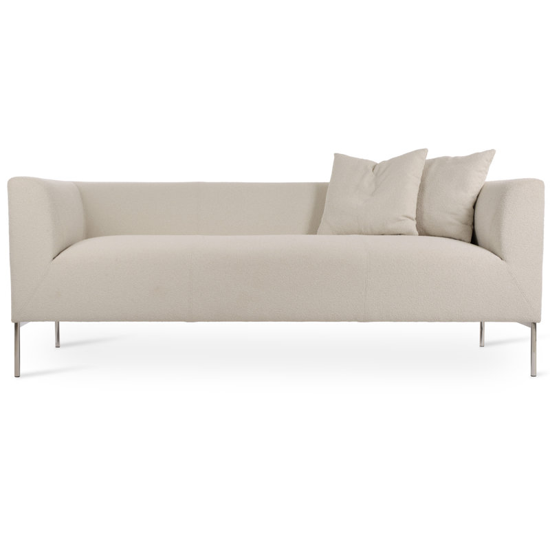 Laguna 75" Flared Arm Sofa, Off White