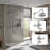 Exposed Thermostatic Shower System 36" Wall Mounted with 1.75 GPM Spout and Lever/Cross Handles
