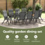 Eliezel 8 - Person Patio Dining Set Rectangular Table-427217180