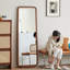 Miroirs pleine longueur rectangulaires en bois massif