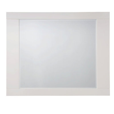 Miroir d'appoint en bois, miroir horizontal avec style élégant