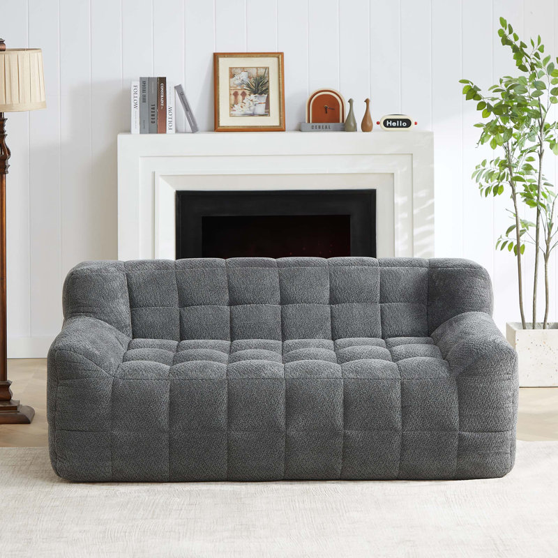 Liyasi Full Compression Sofa, Gray