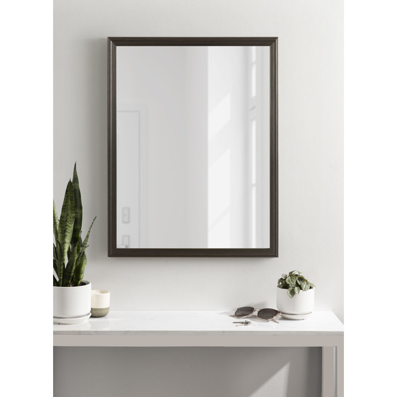 Miroir de salle de bain Colette, 25,75 po x 19,75 po, Gris