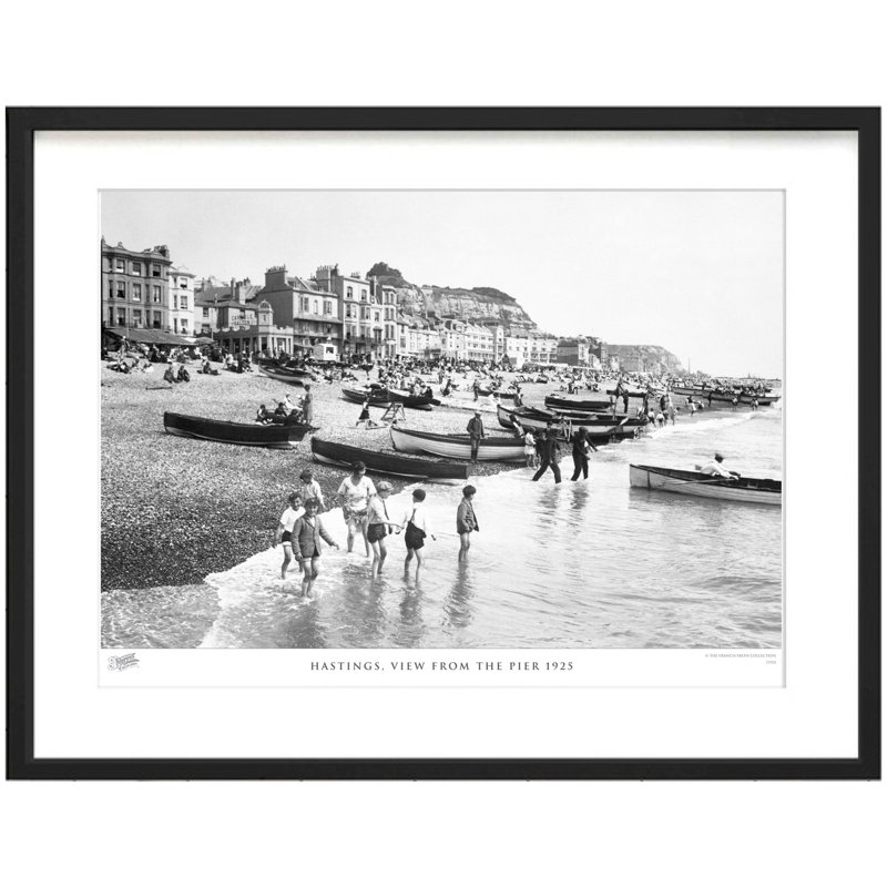 Hastings, View From The Pier 1925 by Francis Frith - Single Picture Frame Print, 60cm H x 80cm W x 2.3cm D