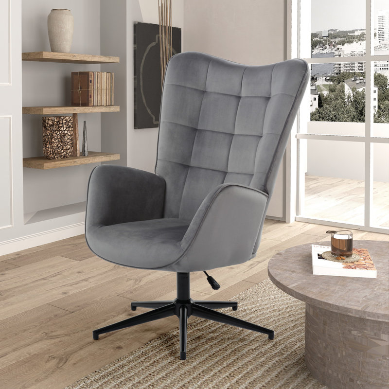 Mercury Row Charton Executive Chair, Vintage Grey, Height Adjustable