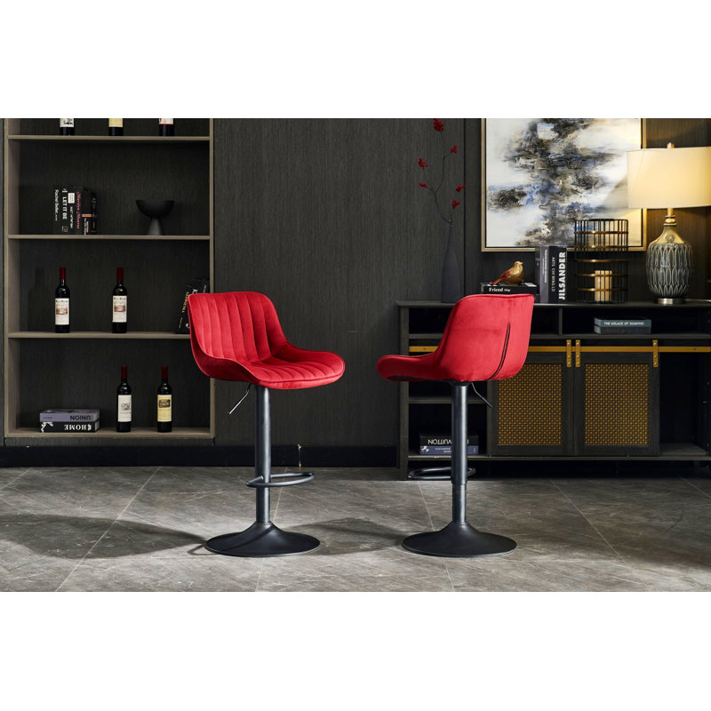 Ensemble de 2 tabourets de bar pivotants à hauteur réglable