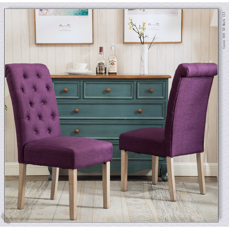 Ensemble de salle à manger Amonia, Mauve, 5 pièces: table, 4 chaises