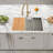 Nantucket Sinks 30 Inch  Dualmount Granite Composite Prep-Station with Side Set Drain-116929463