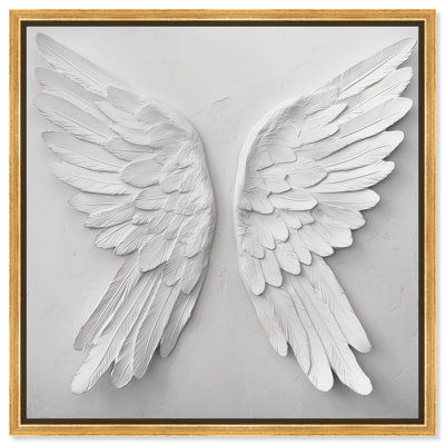 Wings of Pure Radiance II Canvas Wings Wall Art by Art Remedy