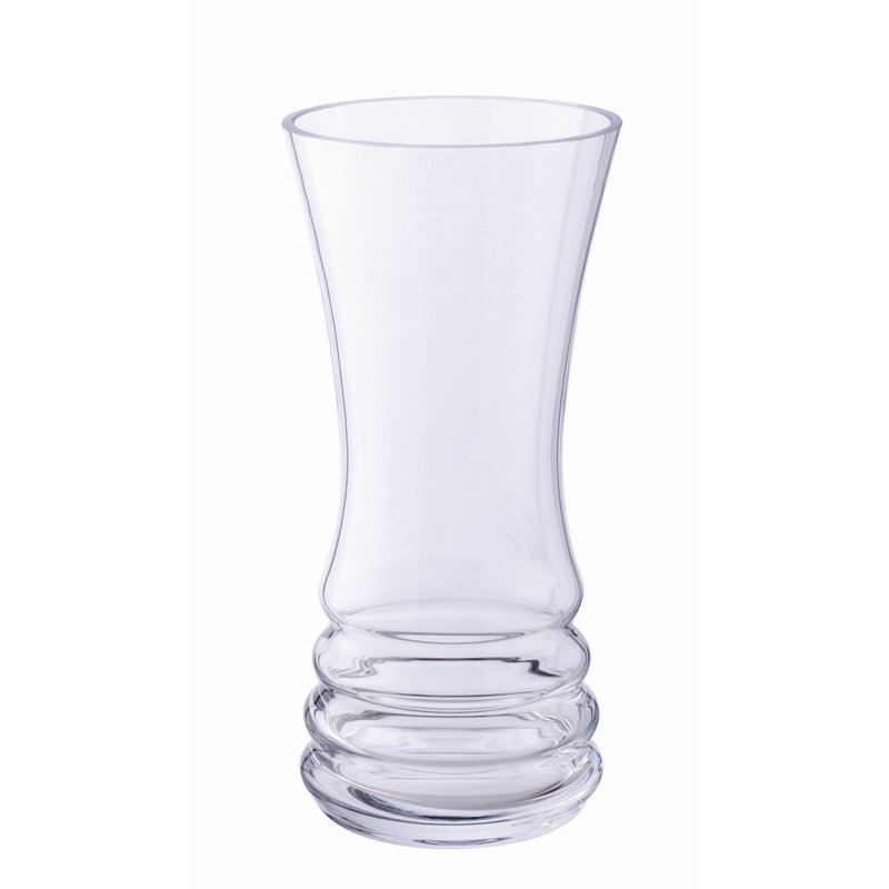 Dartington Crystal Wibble Large Vase, 25cm H x 12cm W x 12cm D