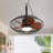 20" Cage 5-Blade Woodgrain Three-Color Variable Light Ceiling Fan with Remote Control