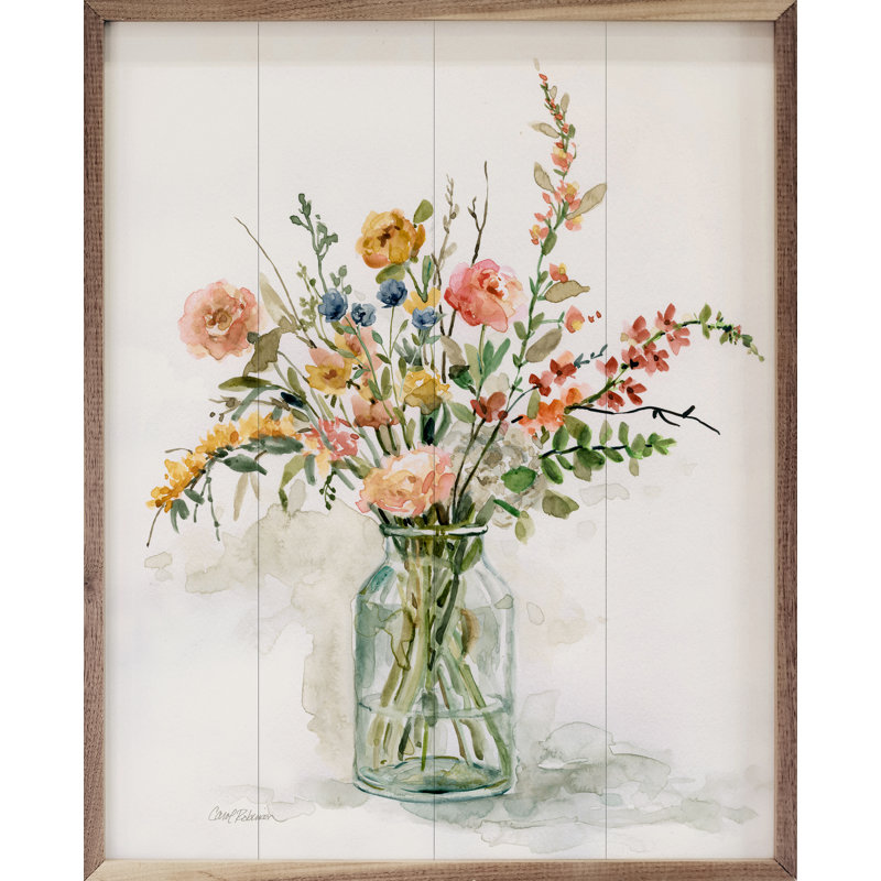 «My Favorite Picks 1» par Carol Robinson - reproduction sur bois avec cadre flottant, H 20 po x l 16 po