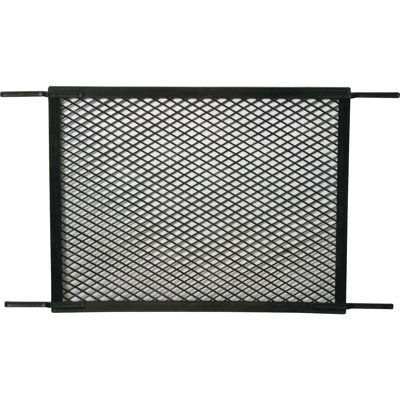 Grille de porte à charnière, en plastique moulé, 34 1/2 po, noir (paquet de 1)
