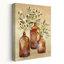 Coton nature morte III contemporain floral beige blanc bouteille