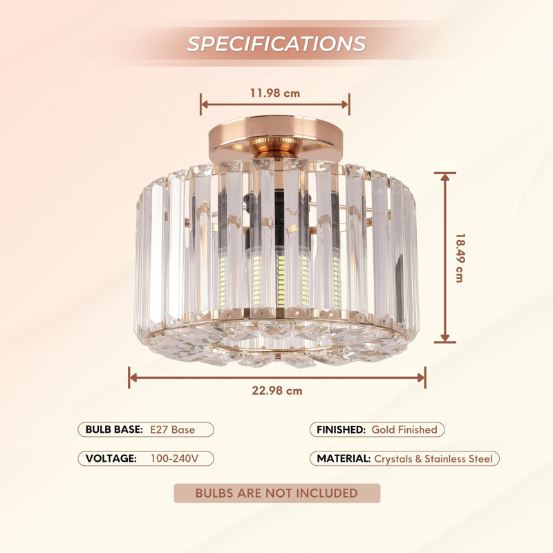 Flush Mount, Gold