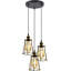 Stringtown 3 - Light Black Cluster Pendant