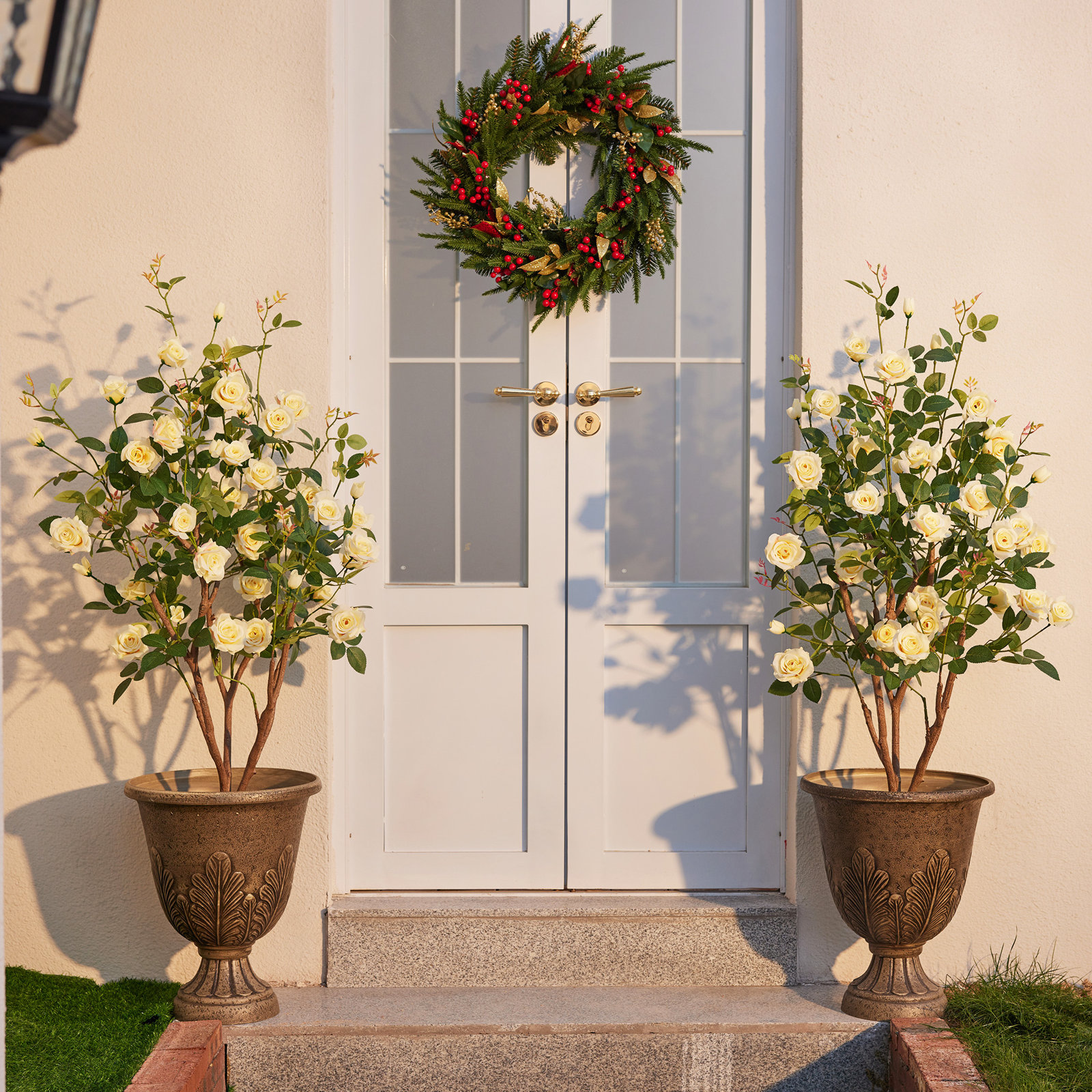 Ashwell UV Resistant Rose Tree, Yellow, 48 (in) x 28 (in)