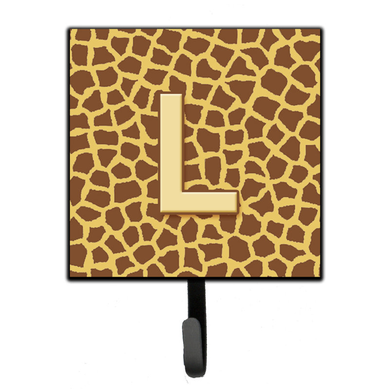 Porte-laisse giraffe monogramme et crochet mural, L