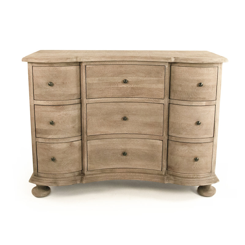 Solid Wood 9 - Drawer Dresser