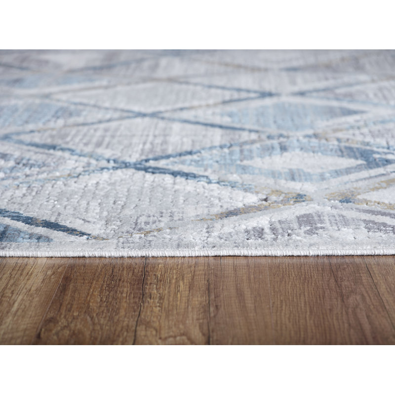 Tapis gris / crème Altura, Rectangle 6 pi 7 po x 9 pi 6 po