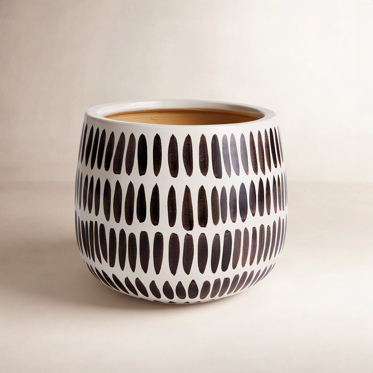 Killam Black Ceramic Pot Planter
