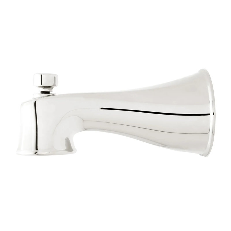 Bec de baignoire mural avec inverseur Pendleton, Chrome
