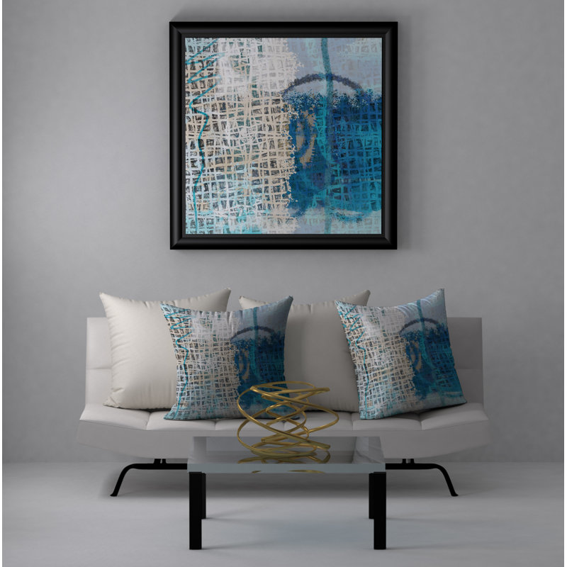 Housse de coussin carrée en bouche, 18 po x 18 po