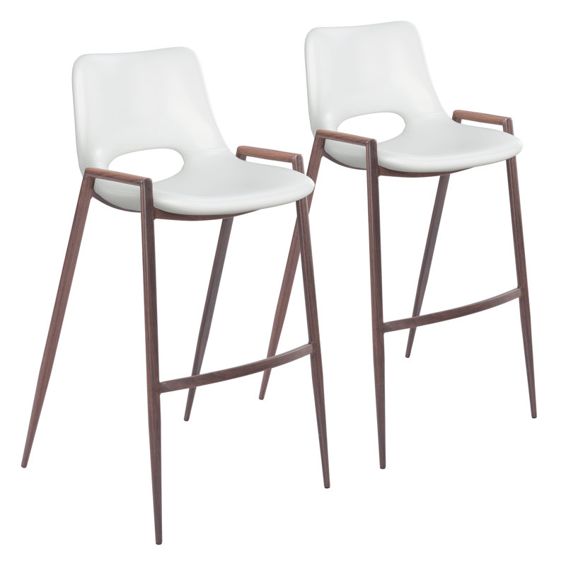 Upholstered Counter Stool with Metal Frame, Bar Stool (29.90” Seat Height)