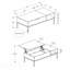 Table basse rectangulaire contemporaine à plateau relevable L 42 po Contemporary-475930628