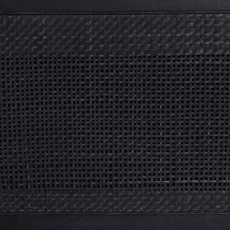 Sydney Bed, Twin, Black Wash W/ Black Cane