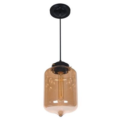 Bronte 1 - Light Black Lantern Pendant