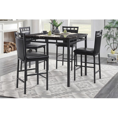 Mobilier de salle à manger 5 pièces à hauteur de comptoir 5 pièces