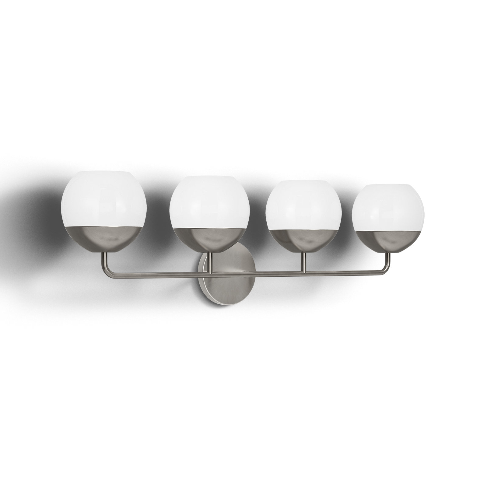 Avoca 4 Light Dimmable Vanity Light, Brushed Nickel