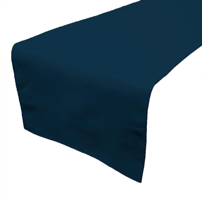 Ollig Rectangle Polyester Table Runnner, 120" x 12" , Dark Teal